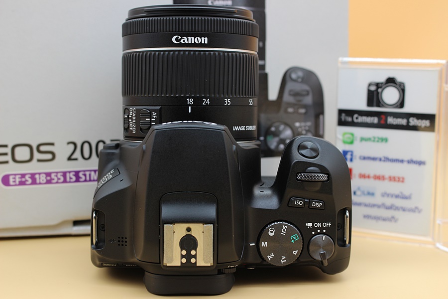 (((ขายแล้วครับ))) Canon EOS 200D II + Lens 18-55mm IS STM(สีดำ) สภาพสวย ชัตเตอร์ 4,xxx รูป อดีตประกันร้าน จอปรับหมุนได้ มี WIFIในตัว เมนูไทย จอติดฟิล์มแล้ว